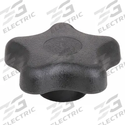 INNOVATIVE COMPONENTS Hand Knob: 5 Point, Plastic w/ Steel Thread, 5/16"-18 Thread - 5-Arm Knobs with Threaded Hole