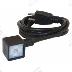 CANFIELD IND. Solenoid Valve Connector: Form A ISO Din, 5J664-000-130G