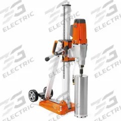 HUSQVARNA Core Drill Rig: 115V AC, 10 in Capacity (Concrete), Variable Speed, 2.9 hp, 20 A (MPN DMS 240). Key specifications — attr1256763: HUSQVARNA; attr1256718: Vacuum Plate.