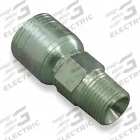 WEATHERHEAD Hydraulic Crimp Fitting: Steel x Steel, Straight, -10 For Hose Dash Size, NPTF x Crimp (MPN 10Z-108). Key specifications — Fitting Gender: Male x Genderless; Fitting Connection Type: NPTF x Crimp; Thread Size: 1/2"-14; For Hose Dash Size: -10; Brand: WEATHERHEAD.
