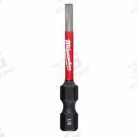 MILWAUKEE Power Bit: Power Bit, Slotted Head, Imperial, 1/8" Bit Industry Size, Std, 2 in Overall Lg (MPN 48-32-4916). Key specifications — attr1119753: Alloy Steel; attr1119759: Standard; attr1119760: MILWAUKEE; attr1119757: Hex.