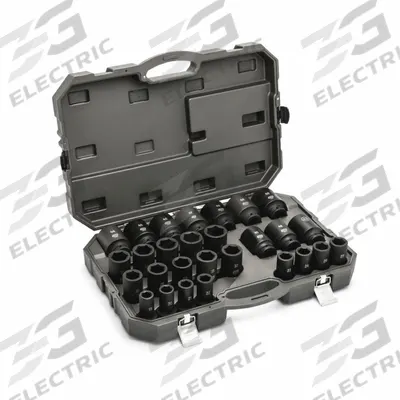 GEARWRENCH Socket Set: 3/4 in Drive, 28 Piece, 6-Point, Metric - Metric Socket Sets with Drive Tools