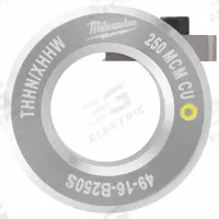 MILWAUKEE Stripping Bushing: For Copper, 250 MCM Max, THHN/XHHW, Use with 2435-20/2935-20 (MPN 49-16-B250S). Key specifications — attr532138: 2435-20; attr533552: Copper; attr532143: 250 MCM; attr532137: THHN/XHHW.