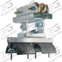 GLEASON Festoon Intermediate Trolley: I-Beam, Flat, 1.25 in – 3.5 in, 5.5 in Overall Lg (MPN F-IT-S3/5.7D). Key specifications — Compatible Cable Type: Flat; Trolley Wheel Material: Steel; Brand: GLEASON; Compatible I-Beam Size: S6 x 12.5; Compatible Track Type: I-Beam; Includes: (4) Ball Bearing Wheels; Material: Steel.