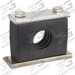 BEHRINGER PIPE SYSTEMS Vibration-Dampening Beta Clamp: Ribbed Bore, 304 Stainless Steel Clamp (MPN SHT5125-PP)