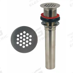 ZURN Sink Drain: Brass, Chrome, 2 1/4 in Overall Dia, Threaded, 1 1/2 in Pipe Dia (MPN Z8743-1NOF-PC). Key specifications — Product Type: Sink Drain; Brand: ZURN; Finish: Chrome; Material: Brass; Includes Overflow: No; Includes: Cast Brass Locknut and 1-1/2 in Tailpiece.