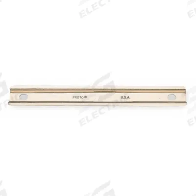 PROTO Socket Rail: Silver, 9 in Overall Wd, 0 Posts/Slots, Steel - Socket Rails & Trays