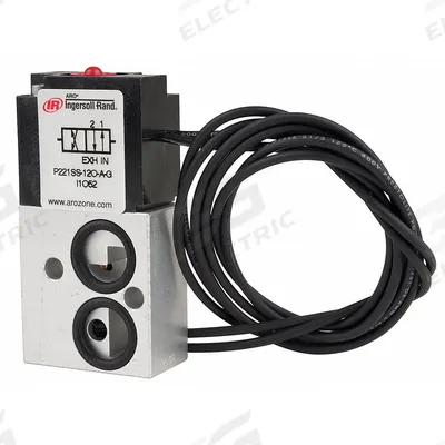 ARO Solenoid Air Control Valve: Premair, Four-Way / Two-Position, 120V AC - ARO PremAir Series Solenoid-Operated Inline Air Control Valves