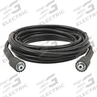Pressure Washer Hose: 1/4 in ID, 25 ft Lg, PVC, Black, M22 Female x M22 Female Fitting Size (MPN 22KD99). Key specifications — Hose Cover Material: PVC; Fitting Type: F Metric x F Metric; Hose Color: Black; Hose Configuration: Coupled Assembly; Brand: SPEEDAIRE.