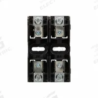BUSSMANN Fuse Block: Open Block Design, 2 Pole, 600 V AC, Pressure Plate, Non-Indicating (MPN JM60030-2PR). Key specifications — Brand: BUSSMANN.