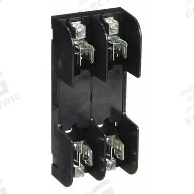 MERSEN Fuse Block: Open Block Design, 2 Pole, 600 V AC, Box Lug - Fuse Blocks for UL Class RK1 & RK5 Fuses