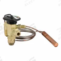 PARKER Thermostatic Expansion Valve: C, Angle, For R-22 Refrigerant Type, Field Adj, Removable (MPN CEBVX100). Key specifications — Brand: PARKER; For Refrigerant Type: R-22; Includes: Sensing Bulb Mounting Clamp; Strainer Type: Removable; Superheat Adjustment: Field Adjustable; Manufacturer Part Number: CEBVX100; Configuration: Angle.