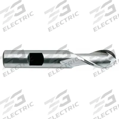 YG-1 Ball End Mill: Cobalt, TiN Coated, 2 Flute, 2" Mill Dia, 2-1/2" LOC, 5" OAL (MPN 41478CN) - General Purpose Cobalt Ball End Mills