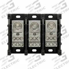 BUSSMANN Power Distribution Block: Open, Lug, Lug, 6 AWG – 500 kcmil For Line Side Wire Sizes (MPN 16330-3). Key specifications — attr1361688: Surface; attr1308686: BUSSMANN; attr1361672: Copper.