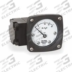 MIDWEST INSTRUMENT Differential Pressure Gauge: Back, 1/4 in NPT Female, ±3-2-3% Gauge Accuracy, 142 (MPN 142-AA-00-OO-20H). Key specifications — Sensor Type: Diaphragm; Series: 142; Housing Material: Aluminum; Certificate of Calibration: Not Included; Gauge Accuracy: ±3-2-3%.