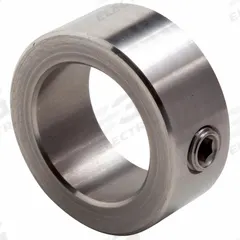 CLIMAX METAL PRODUCTS Shaft Collar: 1-Piece, Set Screw, 2 3/16 in Bore Dia, 3.25 in Clearance Dia (MPN C-218-S). Key specifications — attr671678: CLIMAX METAL PRODUCTS; attr1392387: Set Screw.