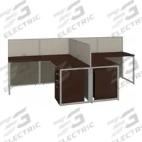 BUSH BUSINESS FURNITURE Modular Cubicle Workstation: 45 in Overall Ht, 119 in Overall Wd, Cherry (MPN EOD560SMR-03K). Key specifications — Brand: BUSH BUSINESS FURNITURE; Office Cubicle Color: Cherry.