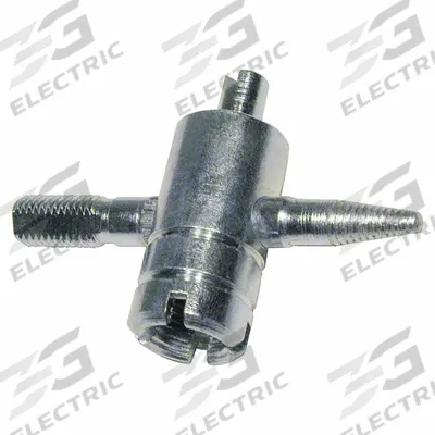 TRU-FLATE 4 Way Valve Repair Tool: 4-Way Valve Tool, Steel, 3 15/16 in Overall Lg - Tire Valve Tools