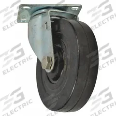 DAYTON Swivel Caster: 190 lb Load Capacity, 5 in Overall Lg, 1 1/4 in Overall Wd, Rubber/Steel, Zinc (MPN R5540). Key specifications — Material: Steel; Compatible Grainger Part Number: 3BE77; Color: Black; Brand: DAYTON; Manufacturer Part Number: R5540.