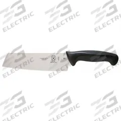 MERCER CUTLERY Usuba Knife: Sharp Edge, 7 in Overall Lg, Steel Blade, Black Handle, Stamped, Black (MPN M22907). Key specifications — Sub-brand: Millennia; Brand: MERCER CUTLERY; Blade Material: Steel; Blade Type: Sharp Edge; Forged/Stamped: Stamped; Handle Color: Black; Handle Material: Santoprene/Polypropylene; Knife Type: Nakiri Knife.