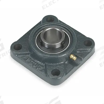 DAYTON 4 Bolt Flange Bearing: Radial Ball, 5/8 in Bore, Cast Iron, Set Screws - General Purpose Flange-Mount Ball Bearings