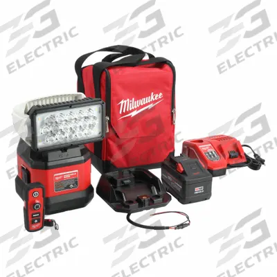 MILWAUKEE Work Light: M18, Work Light, 4,250 lm Max., 3 Modes, 11 1/2 in Max. Ht - Milwaukee Work Lights & Jobsite Lights