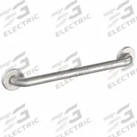WINGITS Wall Grab Bar: Straight, 24 in Lg, 1 1/4 in Dia, Stainless Steel, Peened Satin (MPN WGB5SSPE24). Key specifications — Finish: Peened Satin; Brand: WINGITS.
