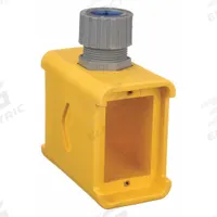 HUBBELL WIRING DEVICE-KELLEMS Portable Outlet Box: Portable Outlet Box, 2 Gangs, Yellow (MPN HBL3099). Key specifications — Color: Yellow; Brand: HUBBELL WIRING DEVICE-KELLEMS.