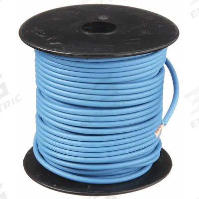 GROTE Primary Automotive Wire: GPT, 100 ft, 1 Conductor, 14 AWG, Blue, 60 V Volt - PVC-Insulated General Purpose Primary Wires