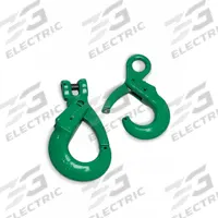 CAMPBELL Self-Locking Hook: 8,800 lb Working Load Limit, 100 Hook Grade, Alloy Steel, Eye, Painted (MPN 5648695). Key specifications — Color: Green; Brand: CAMPBELL; Visual Indicator Markings: None.