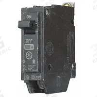 GE Miniature Circuit Breaker: THQB, 15 A, 120/240V AC, Single Phase, 10kA at 120/240V AC, 1 Poles (MPN THQB1115HID). Key specifications — attr195972: 15 A; attr195973: 120/240V AC; attr195974: Single; attr195975: 10kA at 120/240V AC; attr195976: Load Centers.