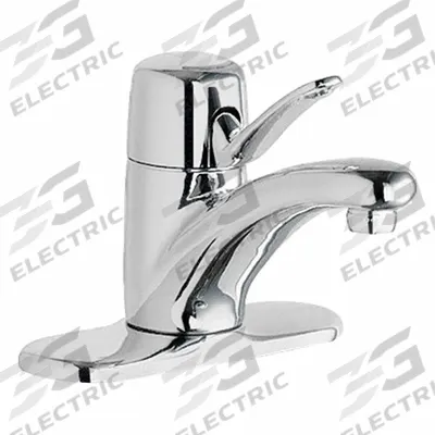 CHICAGO FAUCETS Low Arc Bathroom Faucet: 2201, Cast Brass, Polished Chrome Finish - Centerset Handle Bathroom Faucets