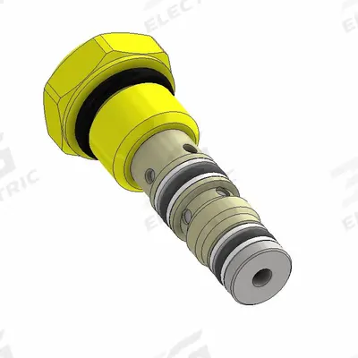 Parker Shuttle Valve: Steel, Two-Way, C04-2 Valve Cavity Size, Pressure, 1.28 in Overall Lg - Cartridge Shuttle Valves