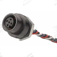 BRAD HARRISON Internal Thread Receptacle: 120070, 1/4"-18 Mounting Thread Size, 1 ft Wire Lg, 5 Pins (MPN 8R5A00A18A120). Key specifications — IP Rating: IP67; Mounting Thread Size: 1/4"-18; Brand: BRAD HARRISON; Mounting Style: Panel; Series: 120070.
