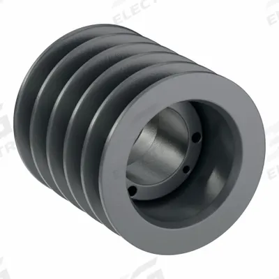 APPROVED VENDOR V-Belt Pulley: C50, 5 Groove, 5.4 in OD, Bushed Bore, SK - Bushed-Bore Cast-Iron V-Belt Pulleys