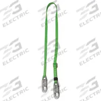 MILLER BY PIP Positioning Lanyard: Steel Snap Hook, Steel Snap Hook, 6 ft Lg, 310 lb Capacity (MPN 210TWLS-Z7/6FTGN). Key specifications — Color: Green; Brand: MILLER BY PIP; Adjustable Length: Yes.