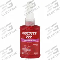 LOCTITE Low-Strength Threadlocker: 222, Purple, Oil Tolerant, 1.69 fl oz, Bottle, 1 EA (MPN 231127)