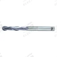 OSG Ball End Mill: Carbide, Diamond Coated, 2 Flute, 8 mm Mill Dia, 20 mm LOC, 63 mm OAL (MPN 71100816)