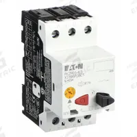 EATON Manual Motor Protector: Non-Reversing, 3 Poles, 6.3 A, Thermal Protection, Push Button (MPN XTPB6P3BC1). Key specifications — Maximum Voltage Rating: 600V AC; Brand: EATON; Thermal Units Required: None (Starter Includes Integrated Thermal Units); Frame Size (Width): 45mm (B Frame).