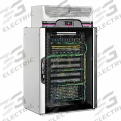 RITTAL Micro Data Center: RiMatrix Blue e+, 1.3 kW Max Rated IT Load, 24U, NEMA 12, EAC-13R. Key specifications — UPS Characteristics: Rack/Tower; Basic PDU Characteristics: NEMA 5-20P Input, 1U Rack-Mount; Metered PDU Characteristics: 1U Rack Mount; NEMA Rating: 12; Input Voltage - Single Phase: 110 to 240V AC; Input Voltage - Three Phase: 380 to 480V AC; Climate Control System: (1) Blue e+ Roof-Mounted Cooling Unit.
