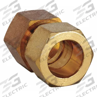 APPROVED VENDOR Compression Fitting Coupling: 3/4 in OD x 1/2 in Pipe Fitting Size - Low-Lead Standard Sleeve Brass Compression Fitting