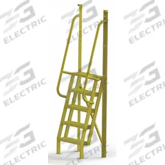 TRI-ARC Configurable Platform Ladder: 7.7 ft Overall Ht, 30 in Overall Wd, 20 in Overall Dp, Steel (MPN UCL7505246). Key specifications — Material: Steel; Color: Yellow; Brand: TRI-ARC.