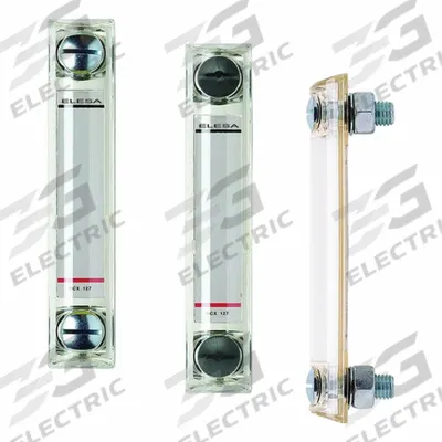 ELESA Oil Level Gauge: 107 mm Body Ht, 1 1/2 in Sight Ht, M10 Metric Male - Closed High-Pressure Oil Level Gauges
