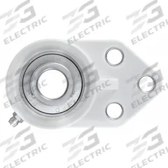 NTN 3 Bolt Flange Bearing: Radial Ball, 35 mm Bore, SS, Set Screws, 95 mm Lg, 47.1 mm Wd, 157 mm Ht (MPN SUCFBL207). Key specifications — Bore Type: Cylindrical; Brand: NTN; Lubricant Material: FDA/USDA-H1 Solid Grease; Mounting Bolt Size: M12; System of Measurement: Metric; Included Bearing Cap: None.
