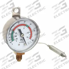 APPROVED VENDOR Analog Panel Mount Thermometer: -40°F to 60°F /-40°C to 15°C, ±2% Accuracy (MPN 1EPE6). Key specifications — attr1275163: APPROVED VENDOR; attr1275148: ±2 %.