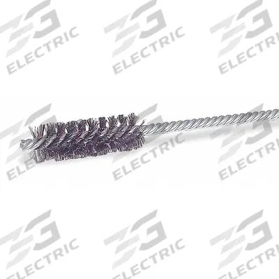 WEILER Double Spiral Tube Brush: Double Stem, Carbon Steel, 7/8 in Dia - Heavy-Cleaning Brushes for Carbon Steel