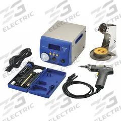 HAKKO Soldering Station: 1 Channel, 190 W, ESD Safe (MPN FR410-52). Key specifications — Handpiece Style: Desoldering Gun; Tip Width: 1 mm; Manufacturer Part Number: FR410-52; ESD Safe: Yes; Brand: HAKKO.