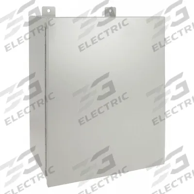 WIEGMANN Enclosure: Steel, 30 in x 24 in x 9 in, NEMA 12/13, Solid Cover - Steel Dust-Tight Enclosures