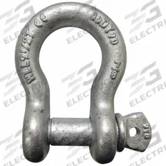 APPROVED VENDOR Anchor Shackle: Anchor Shackle, 19,000 lb Working Load Limit, Alloy Steel, Silver (MPN 55AY23). Key specifications — Body Color: Silver; Brand: APPROVED VENDOR.