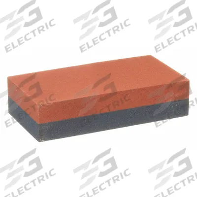 NORTON Combination Grit Benchstone: 4 in L x 1 3/4 in W x 5/8 in H, Aluminum Oxide - India Dual-Grit Oilstones